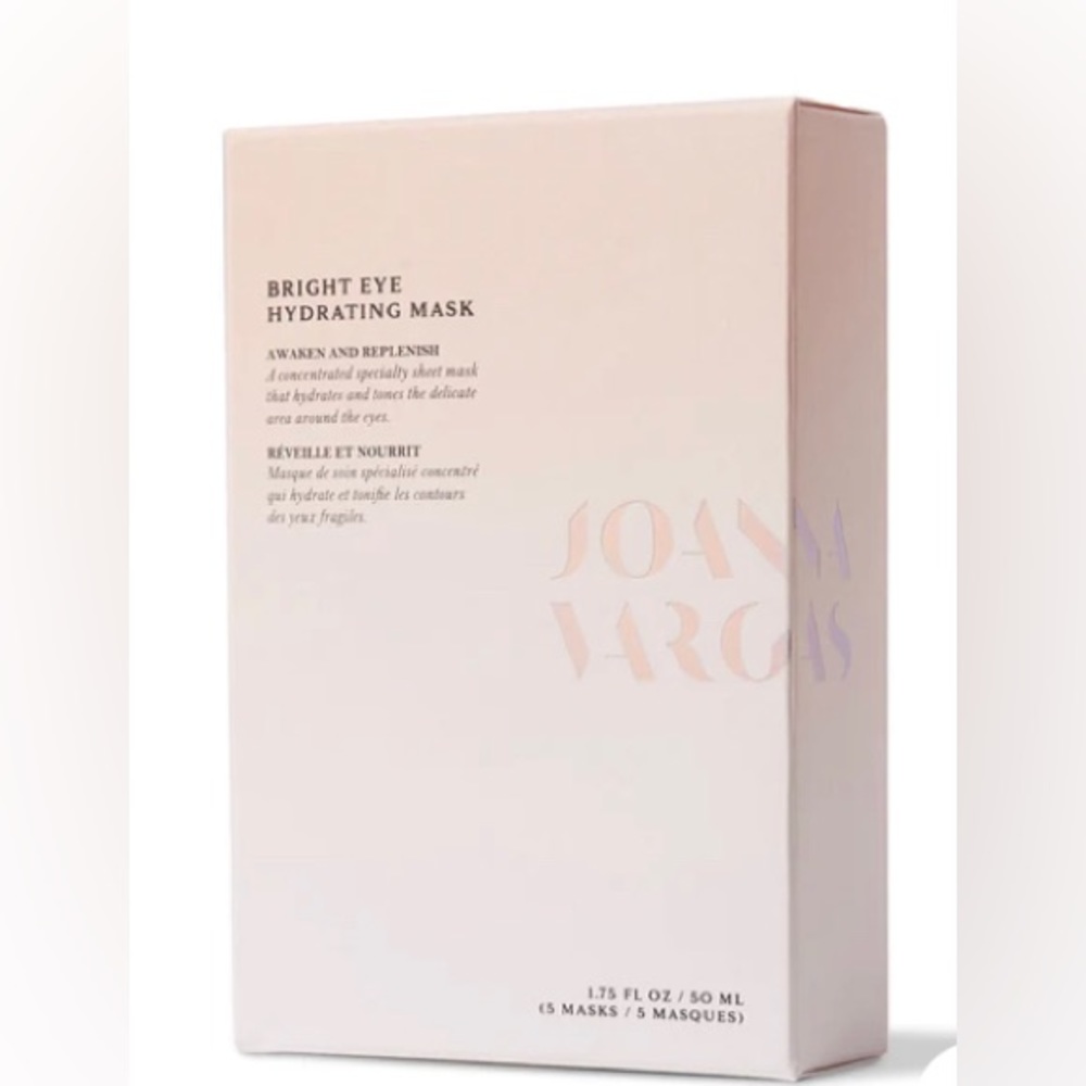 Joanna Vargas BRIGHT EYE HYDRATING MASK 1.75 FL OZ / 51 ML (5 SHEETS) — NEW